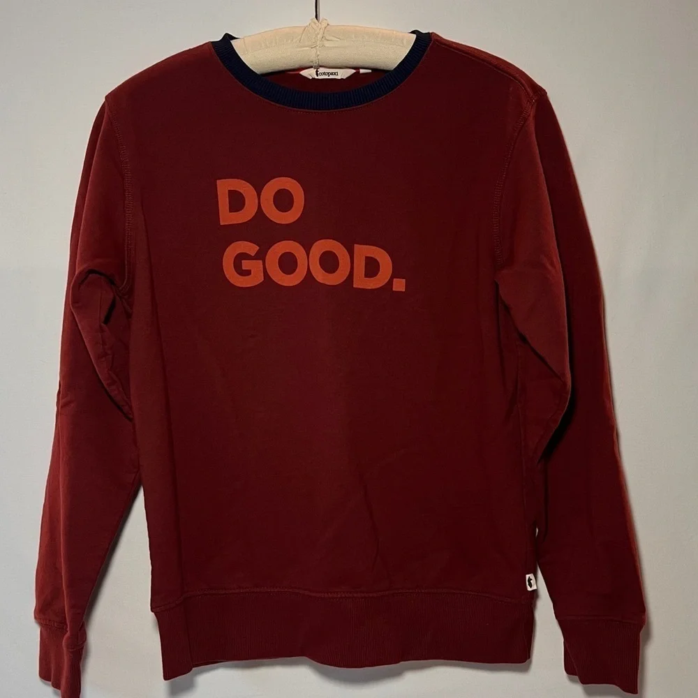 Cotopaxi Youth Crew Sweatshirt-Maroon -Size Large